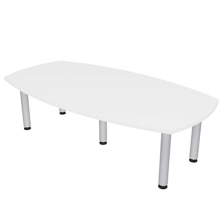 Skutchi Designs 45 in W, 84 in L, 29 in H, Engineered Wood Top, White HAR-ABOT-46X84-PT-09